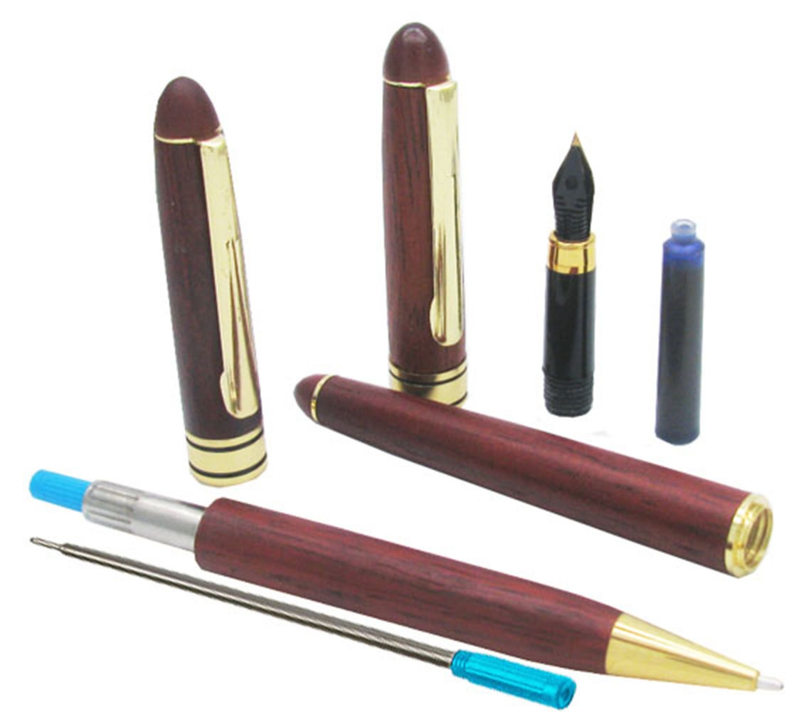 Personalized Laser Engraved Wooden Pen Set Fountain Pen Etsy