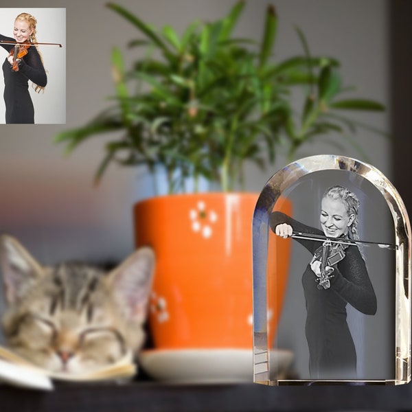 Laser Engraved Glass Block Etsy