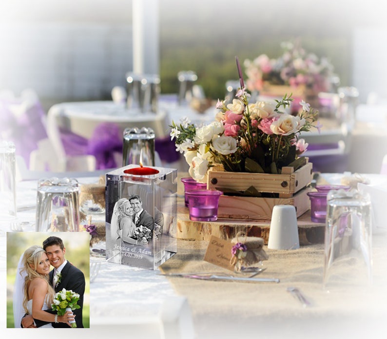 Laser Engraved Crystal Memorial Candle Crystal Candle Holder Etsy UK