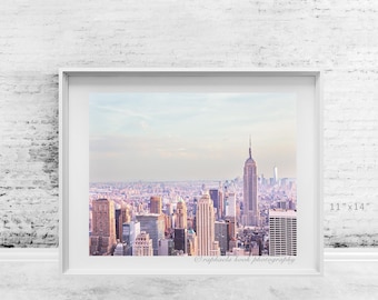 A Dream of NYC Skyline, Manhattan, New York City, Street Photography, Cityscape, Home Decor Wall Art Print, 8"X10", 11"x14" or "12x16" #113