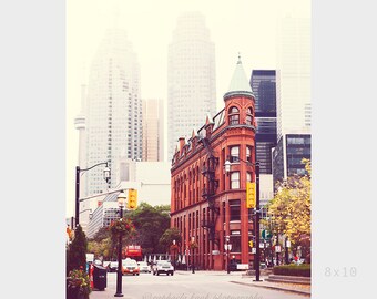 The Flatiron Building, Toronto Street Photography, Cityscape, Old Town, Toronto, Urban City Print, Wall Decor, 8"x10" or 11"x14" #99