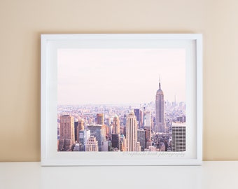 A Dream of NYC Skyline, Manhattan, New York City, Street Photography, Cityscape, Home Decor, 8"X10" or 11"x14" #114 white background
