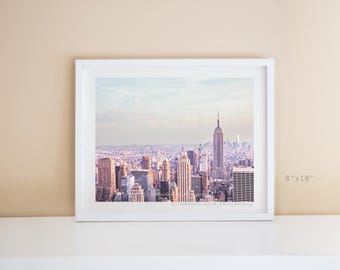A Dream of NYC Skyline, Manhattan, New York City, Street Photography, Cityscape, Home Decor Wall Art Print, 8"X10", 11"x14" or "12x16" #113