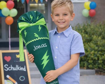 Schultüte Blitz passend zum Bärtastisch Schulranzen