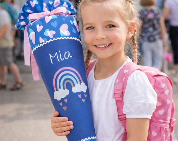Schultüte Regenbogen passend zum Seashell Pearl Schulranzen