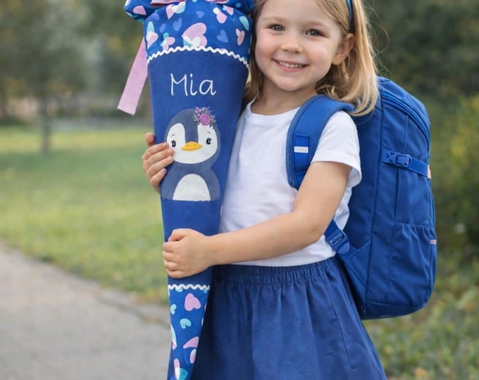 Schultüte Pinguin passend zum Seashell Pearl Schulranzen