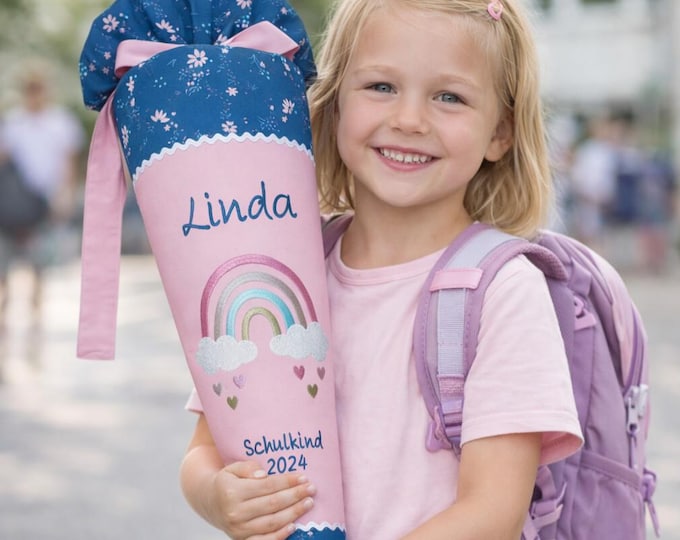 Schultüte Regenbogen passend zum Wild Horse Ronja Schulranzen