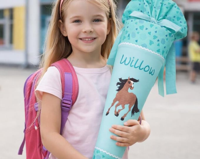 Schultüte Pferd passend zum Reitbärtraum Schulranzen