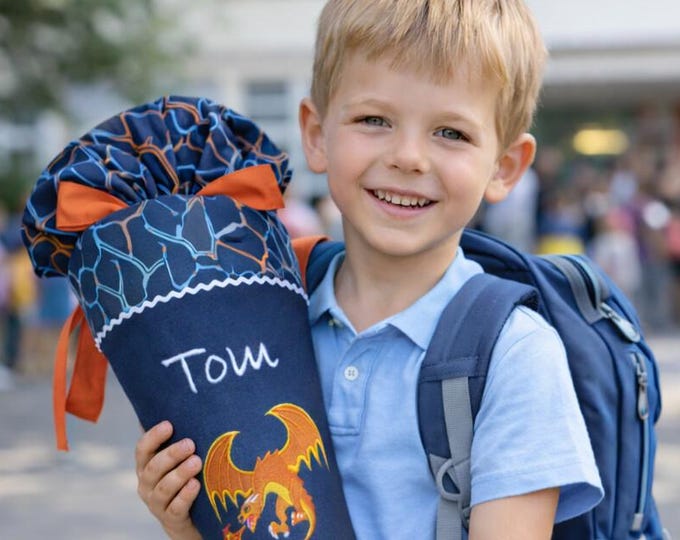 Schultüte Drache passend zum  Eldrador Lava Dragon Schulranzen