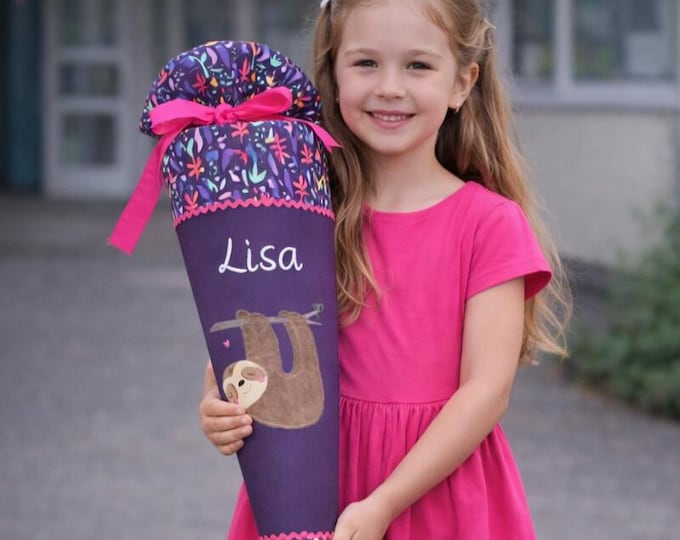 Schultüte Faultier passend zum Ambärzonas Schulranzen