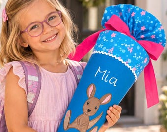 Personalisierte Schultüte Känguru mit Namen 70/85 cm passend zum Dolphin Azura Schulranzen