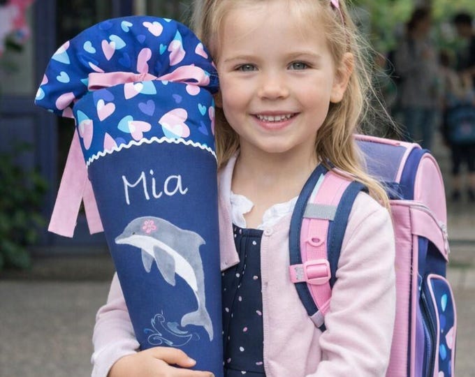 Schultüte Delfin passend zum Seashell Pearl Schulranzen
