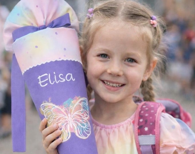 Schultüte Schmetterling (Schmetterling leuchten im Dunkeln) passend zum Butterfly Luna Schulranzen