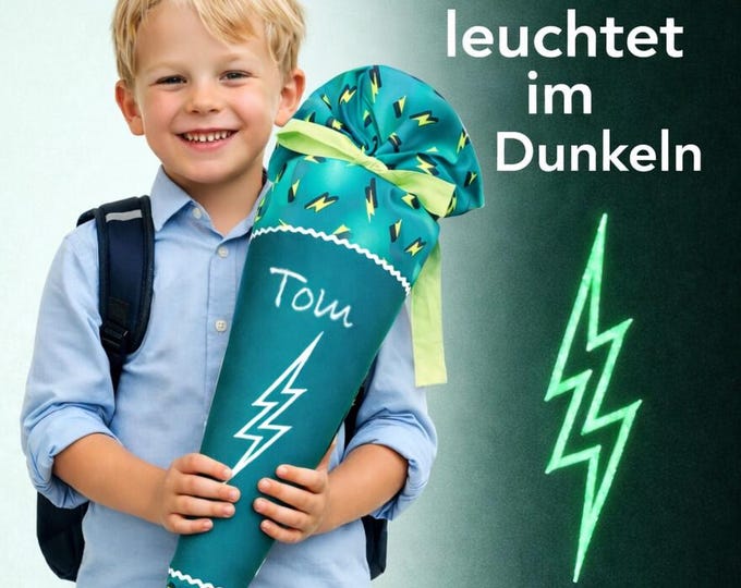 Schultüte Blitz (Leuchtet im Dunklen) passend zum DerDieDas Magic Light  Schulranzen