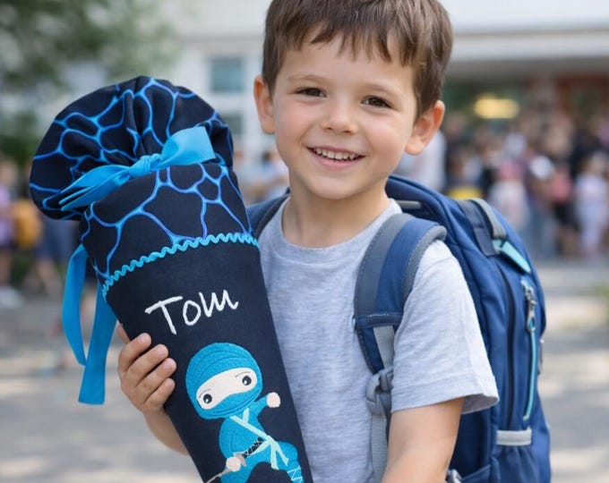 Schultüte Ninja passend zum Bärassic Garden Schulranzen