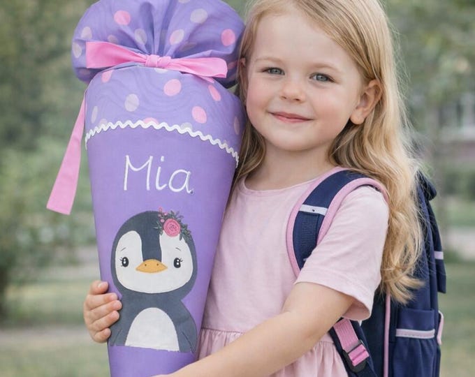 Schultüte Pinguin passend zum Ponybäradies Schulranzen