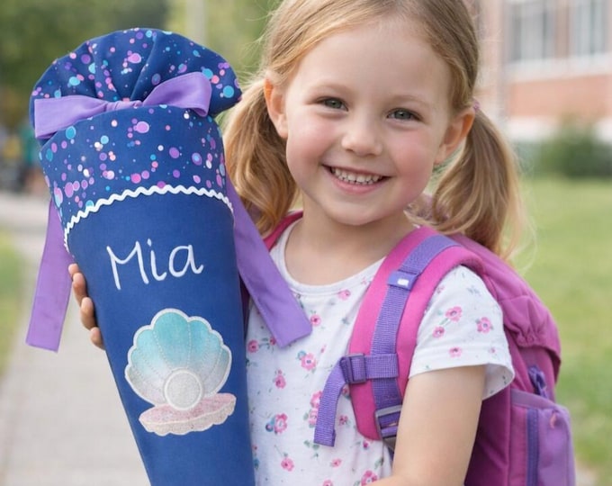 Schultüte Muschel passend zum DerDieDas Deep Ocean Schulranzen