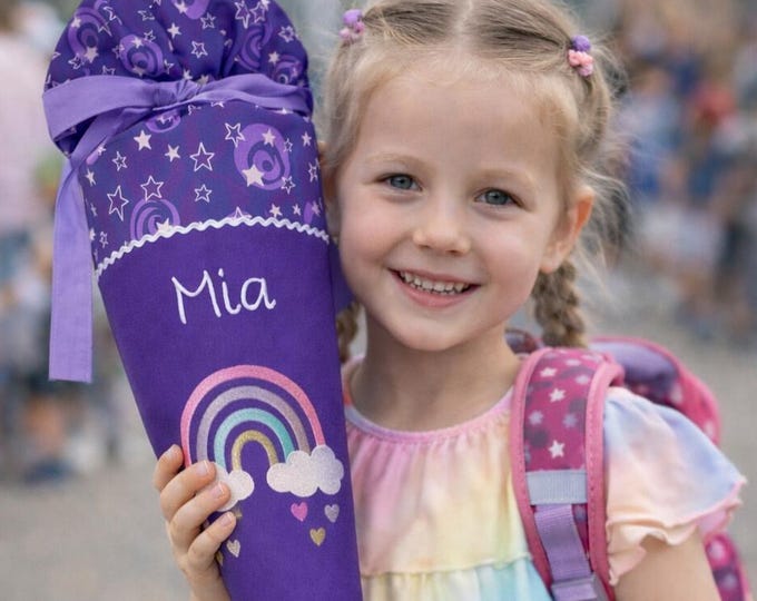 Schultüte Regenbogen passend zum Pegasus Liv Schulranzen