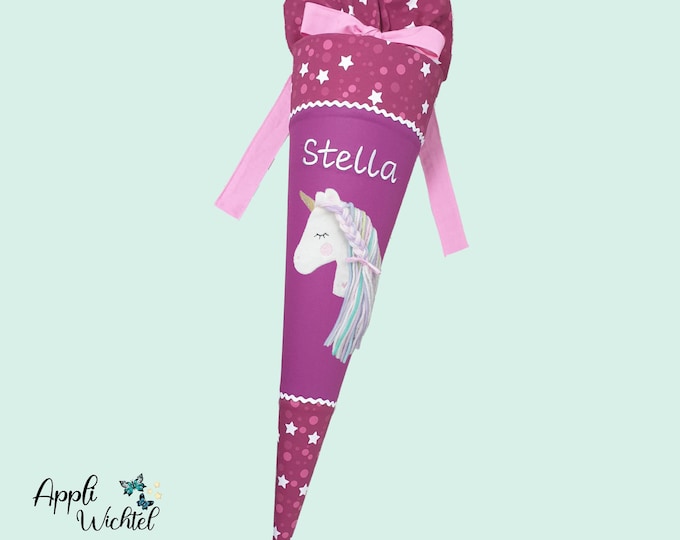 Schultüte mit Einhorn passend zum step by step sweet Unicorn Nuala Schulranzen