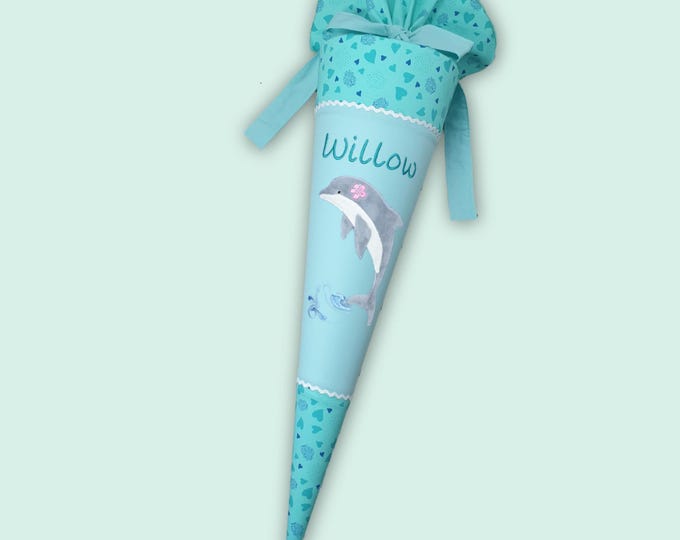 Schultüte Delfin passend zum Reitbärtraum Schulranzen