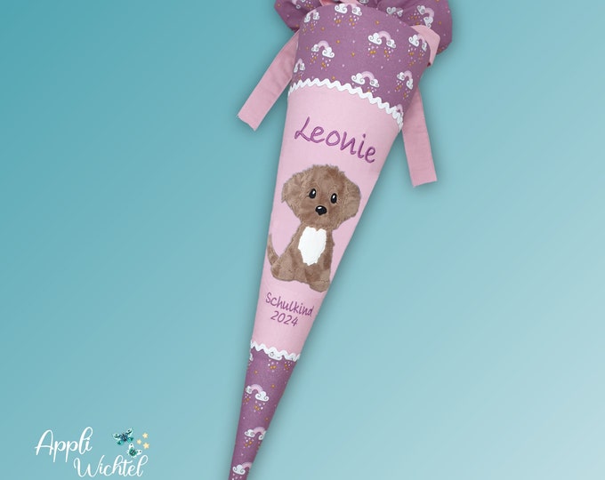 Schultüte Hund Regenbogen Regenbogenschultüte