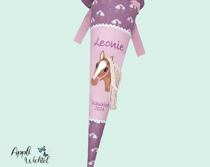 Schultüte Pferd Regenbogen Regenbogenschultüte