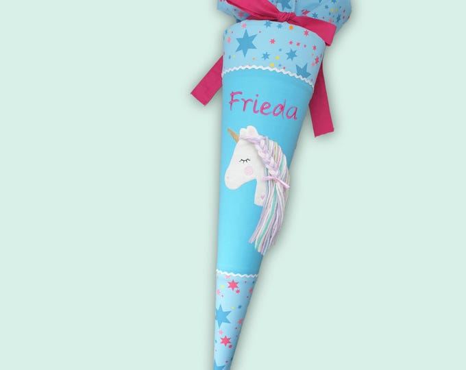 Schultüte Einhorn passend zum Bärhext Schulranzen