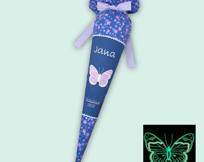 Schultüte Schmetterling  (leuchten im Dunkeln) passend zum Butterfly Maja Schulranzen