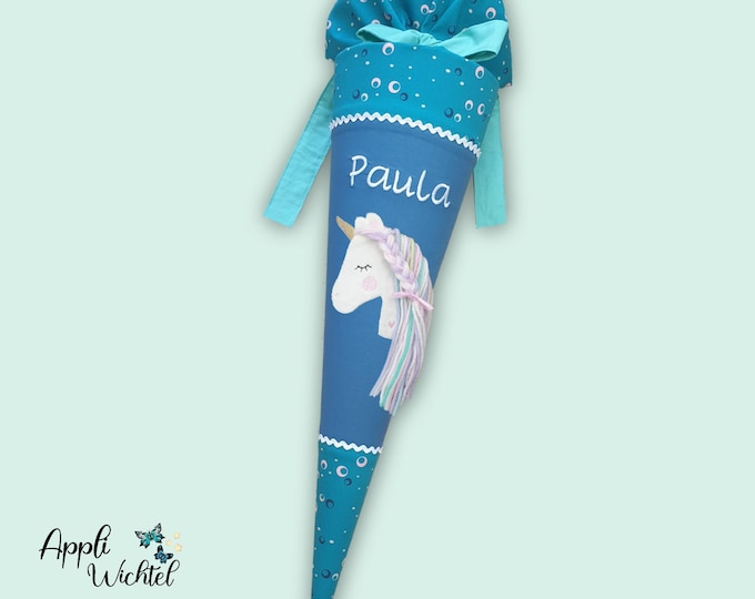 Schultüte mit Einhorn passend zum Dog Basty Schulranzen