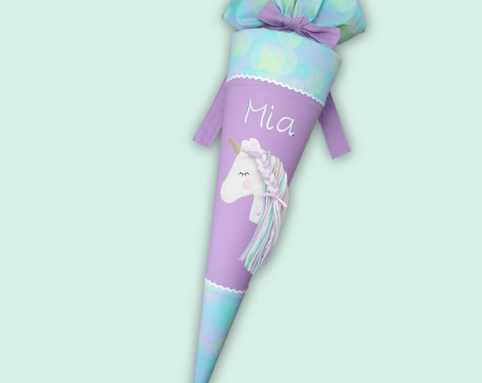 Schultüte mit Einhorn passend zum Zaubärwelt Schulranzen