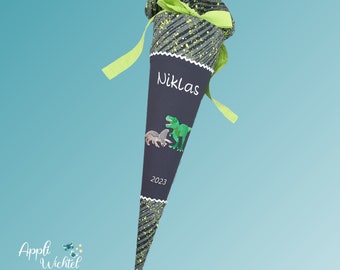 Schultüte Dinosaurier passend zum Mähdreschbär Schulranzen