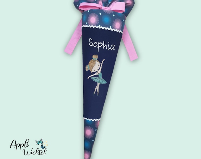 Schultüte glitzer Ballerina Tänzerin passend zum Stepbystep Mermaid Delia Schulranzen