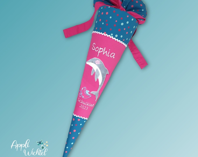 Schultüte Delfin passend zum Voltibär Schulranzen