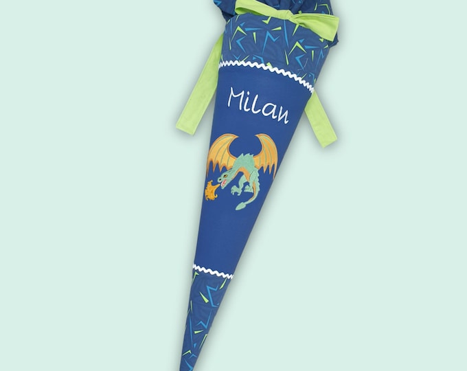 Schultüte Drache passend zum Spitzenreitbär Schulranzen