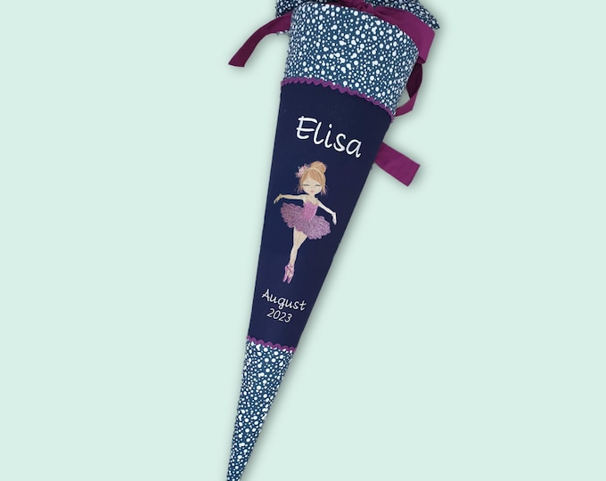 Schultüte glitzer Tänzerin Ballerina passend zum Bärlaxy Schulranzen