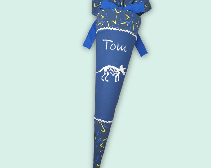 Schultüte Dino Dinoskelett (leuchtet im Dunkeln) passend zum Triceratops Schulranzen