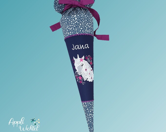 Schultüte mit Einhorn passend zum Bärlaxy Schulranzen