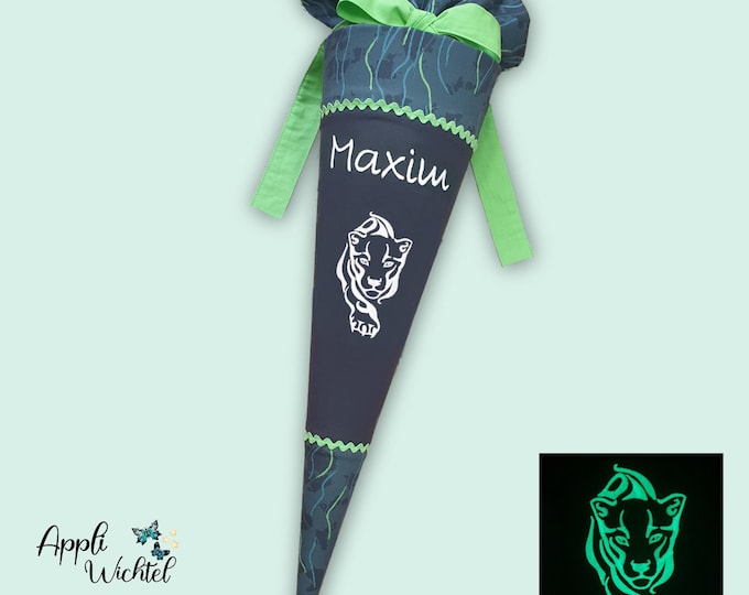 Schultüte  Panther (leuchtet im Dunkeln) passend zum Danger Cat Chiko Schulranzen