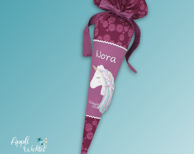 Schultüte mit Einhorn passend zum Glamour Star Schulranzen