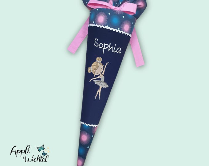 Schultüte glitzer Ballerina Tänzerin passend zum Stepbystep Mermaid Delia Schulranzen