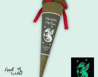 Schultüte Drache (Leuchtet im Dunklen) passend zum FeuerspeiBär Schulranzen