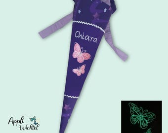 Schultüte Schmetterling (leuchtet im Dunkeln) passend zum Pegasus Emily Schulranzen