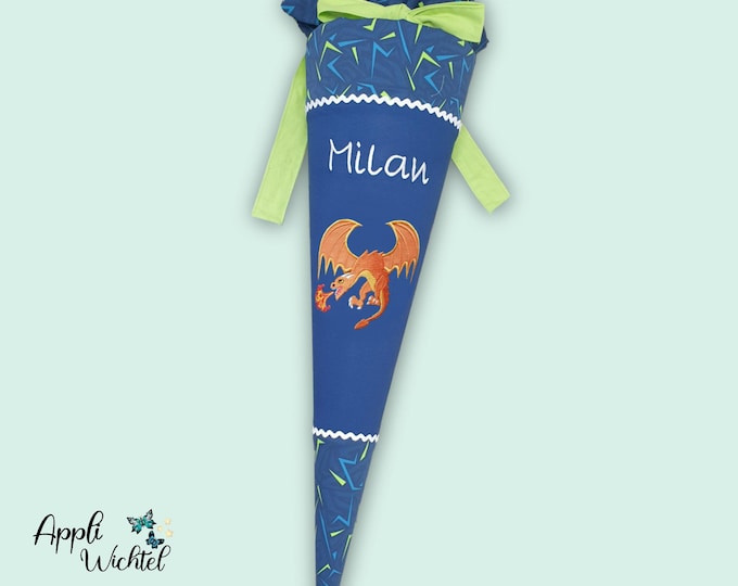 Schultüte Drache passend zum Spitzenreitbär Schulranzen