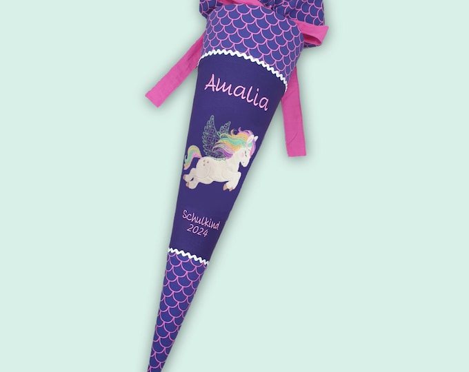 Schultüte Pegasus passend zum Perlentauchbär Schulranzen