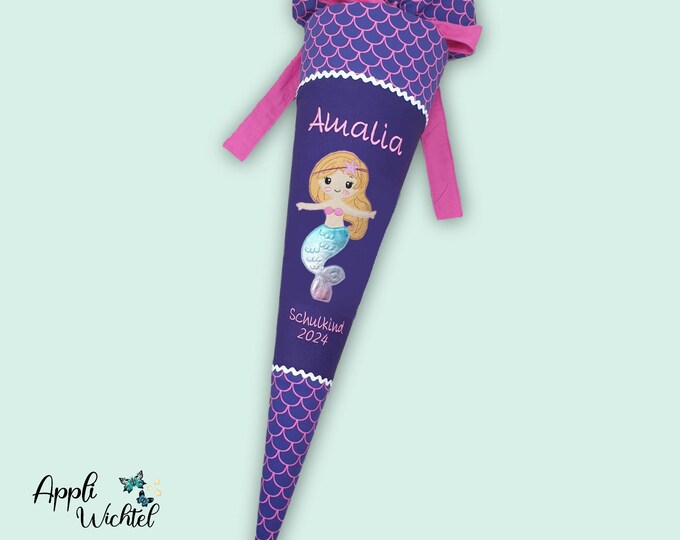 Schultüte Meerjungfrau passend zum Perlentauchbär Schulranzen