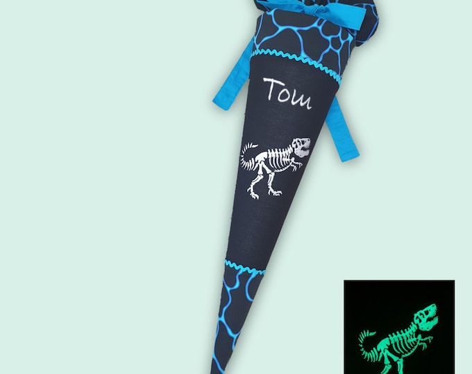 Schultüte Dino Dinoskelett (leuchtet im Dunkeln) passend zum Bärassic Garden Schulranzen