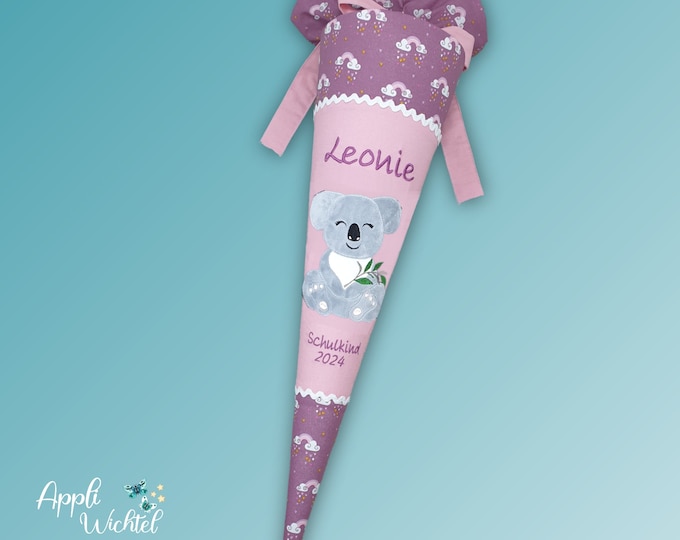 Schultüte Koala Regenbogen Regenbogenschultüte