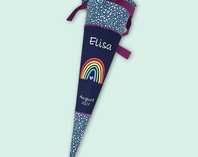 Schultüte Regenbogen passend zum Bärlaxy Schulranzen