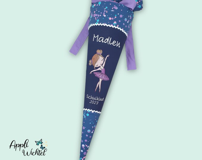 Schultüte Ballerina Tänzerin passend zum DerDieDas Deep Ocean Schulranzen