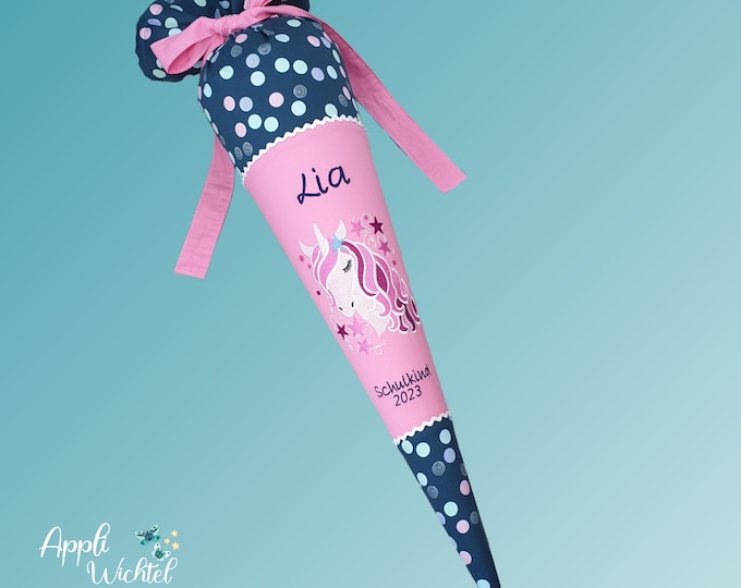 Schultüte mit Einhorn passend zum Polly Schulranzen